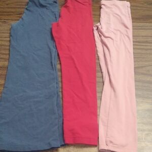 2 Cute Kids Leggings - Blue, Red, Pink